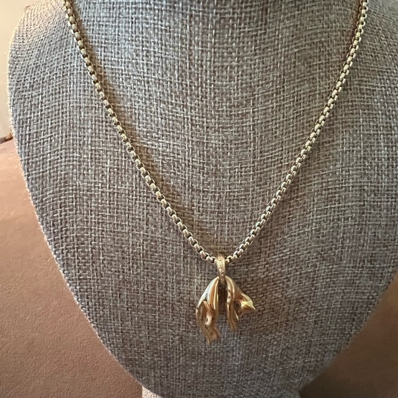 Gold Plated Antique Panther Charm and Diamond Bale - Picture 6 of 16